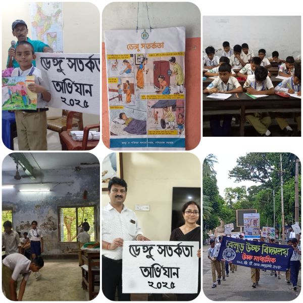 Weeklong Dengue Awaredness Campaign and cleaning of School Premises